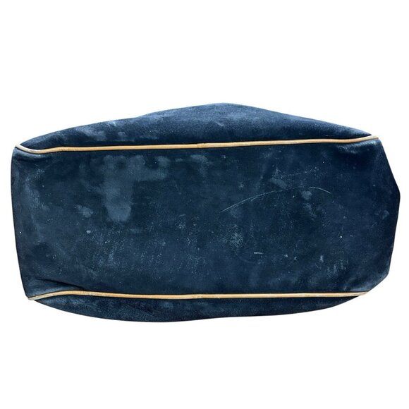 GUCCI Duffle Bag Weekender Black Suede Large Vintage - Picture 9 of 16